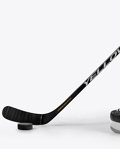 Man Wearing Full Ice Hockey Kit Mockup