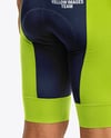 Man Wearing Cycling Jersey and Bib Shorts Mockup