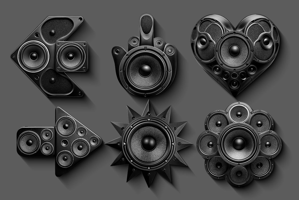 Sound Speakers Font