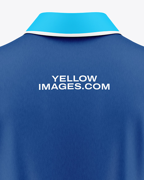Men's Polo Shirt Mockup - Back View