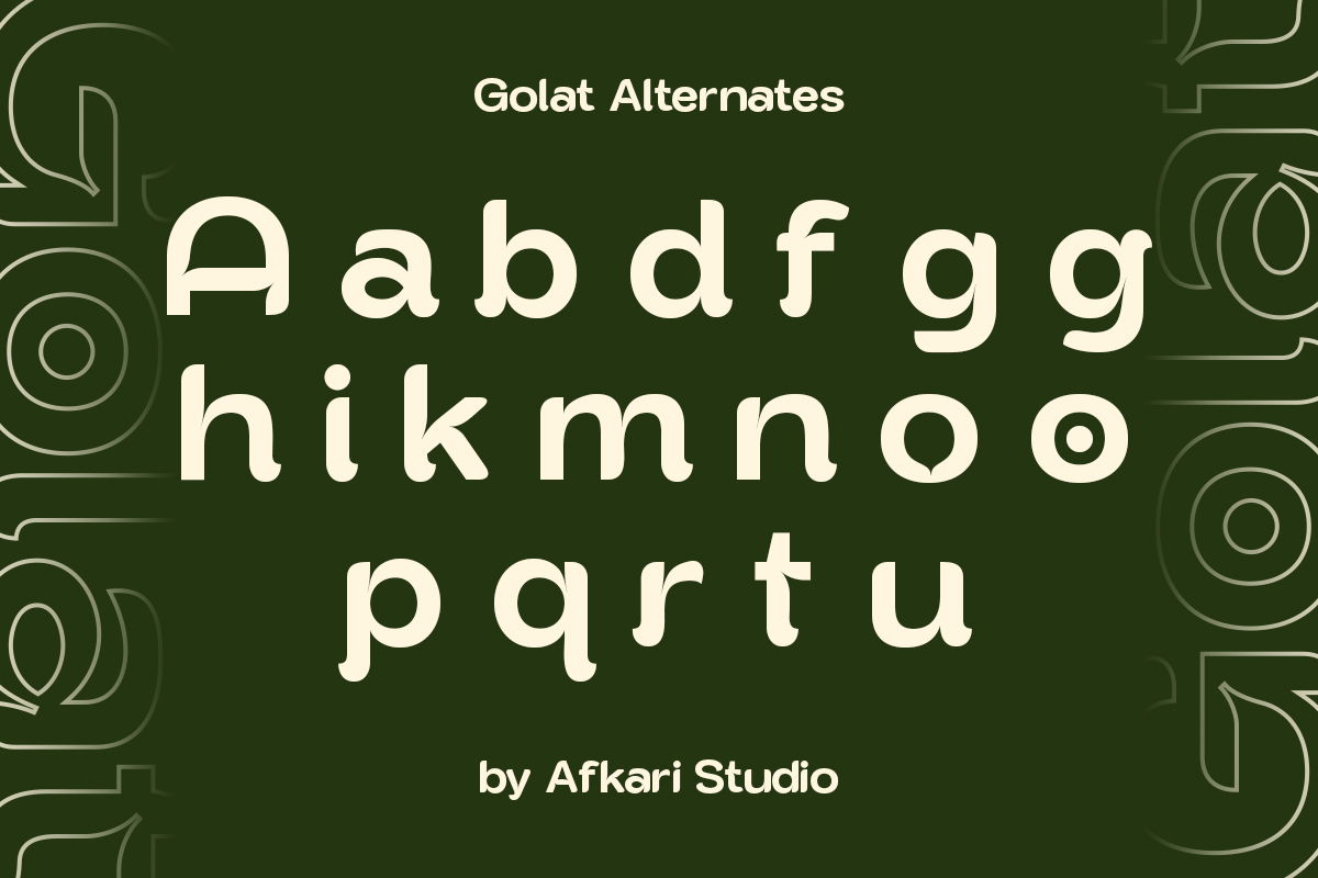 Golat - Modern Sans Serif Display Font