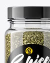 Plastic Spice Jar with Dried Basil Mockup