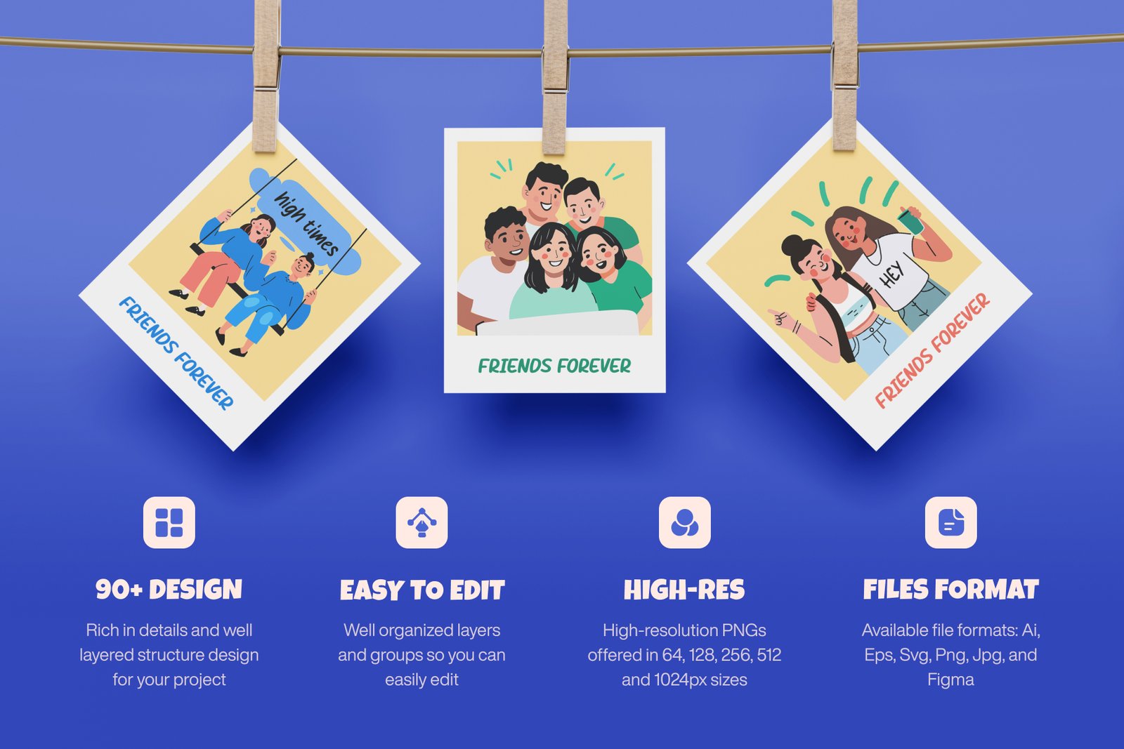 Friends Stickers Pack
