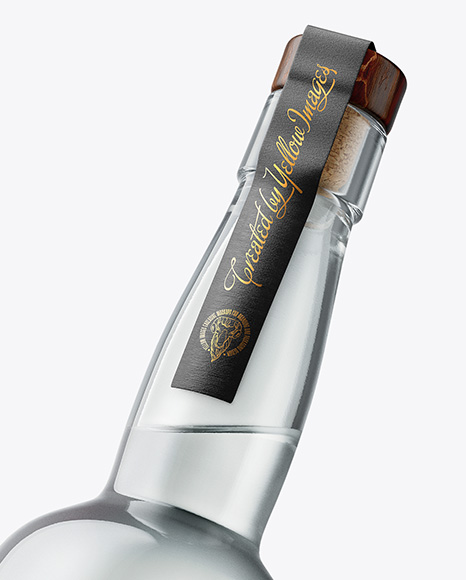 Tall Dry Gin Bottle Mockup