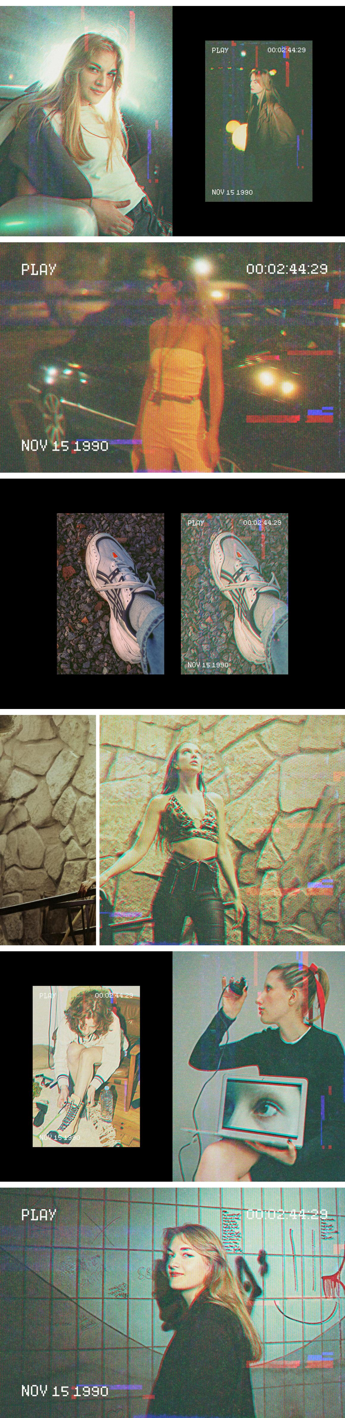 Retro VHS Photo Template