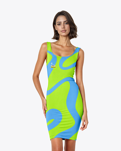 Woman Wearing Tight Dress Mockup - Boyfriend+Short+|+Lucky+Brand
