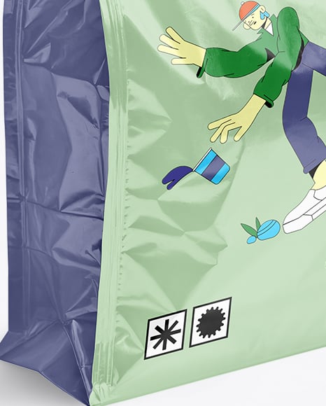 Glossy Food Bag Mockup