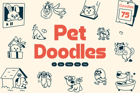 Pet Doodle Icons - Animated icons