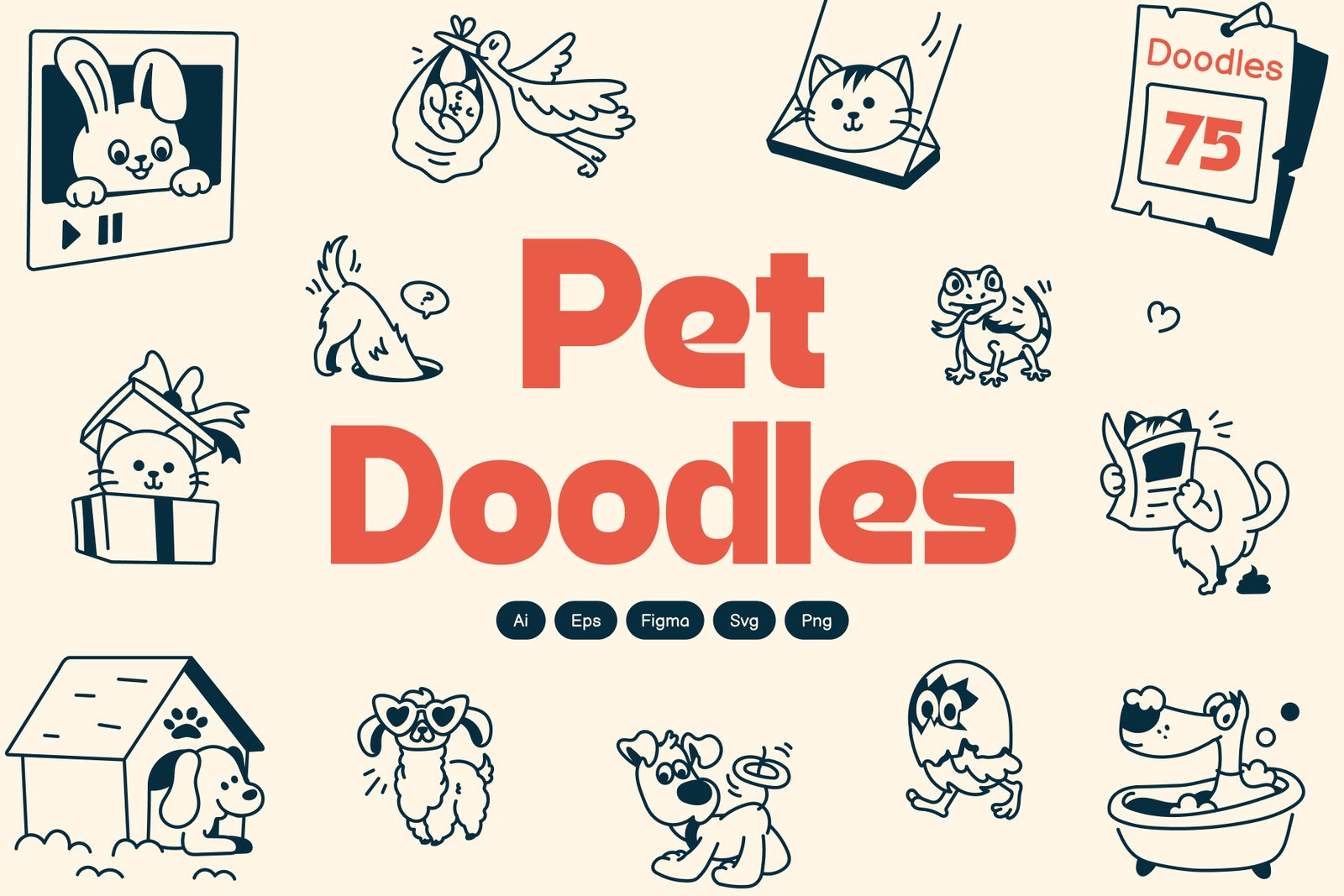 Pet Doodle Icons