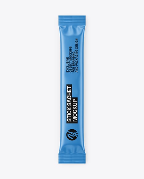 Matte Stick Sachet Mockup - Stick pack mockup