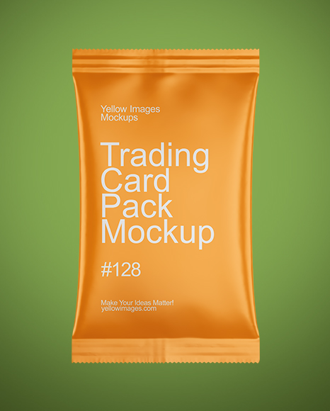 Matte Trading Card Pack Mockup