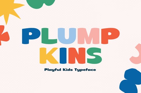 Plumpkins - Playful Kids Typeface - Bold font