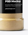 Plastic Spice Jar with Onion Powder Mockup