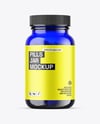 Blue Glass Pills Jar Mockup