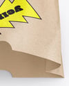 Kraft Paper Bag with French Fries Mockup