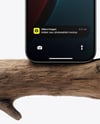 Apple Iphone on the Branch Mockup