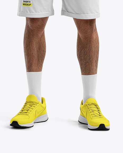 Man Wearing Full Tennis Kit Mockup