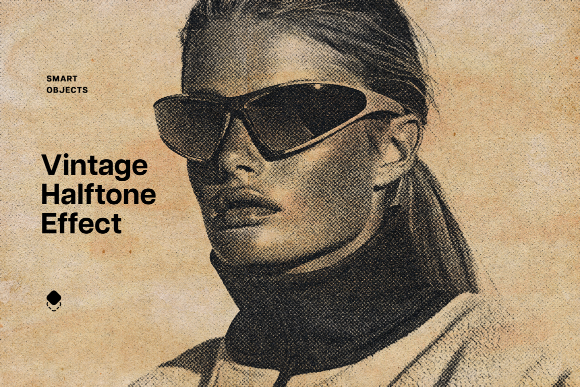 Vintage-Style Halftone Photo Effect