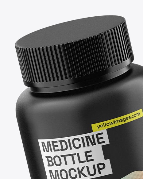Matte Medicine Pill Bottle Mockup