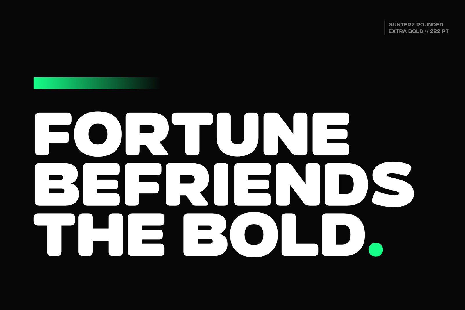 Gunterz Rounded Font