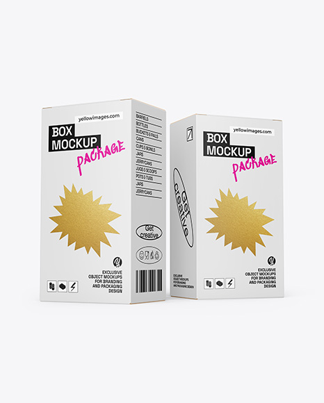 Two Paper Boxes Mockup