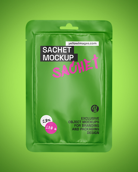 Matte Sachet Mockup