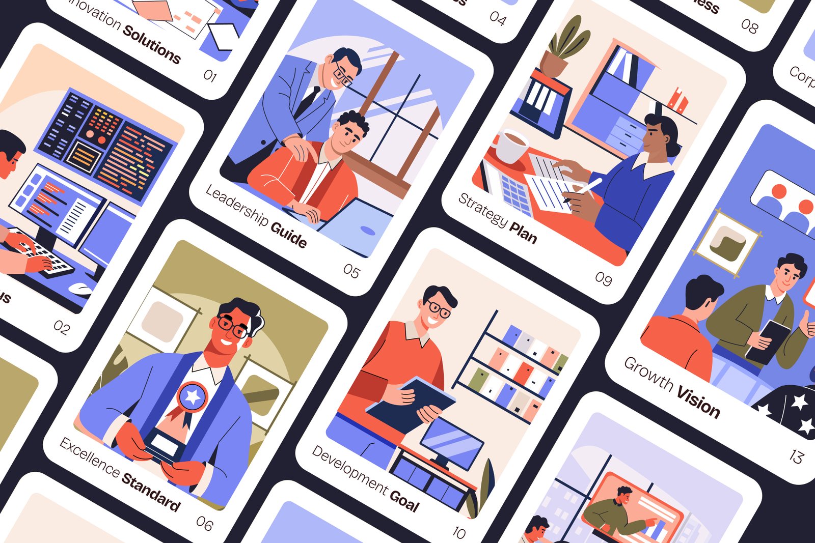 Corporate Vector Illustration Set