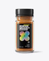 Clear Glass Jar with Pumpkin Pie Spice Mockup