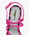 Pair of Women's Strappy Sandals Mockup