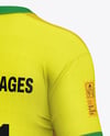 Soccer Jersey Mockup - Back Half Side View
