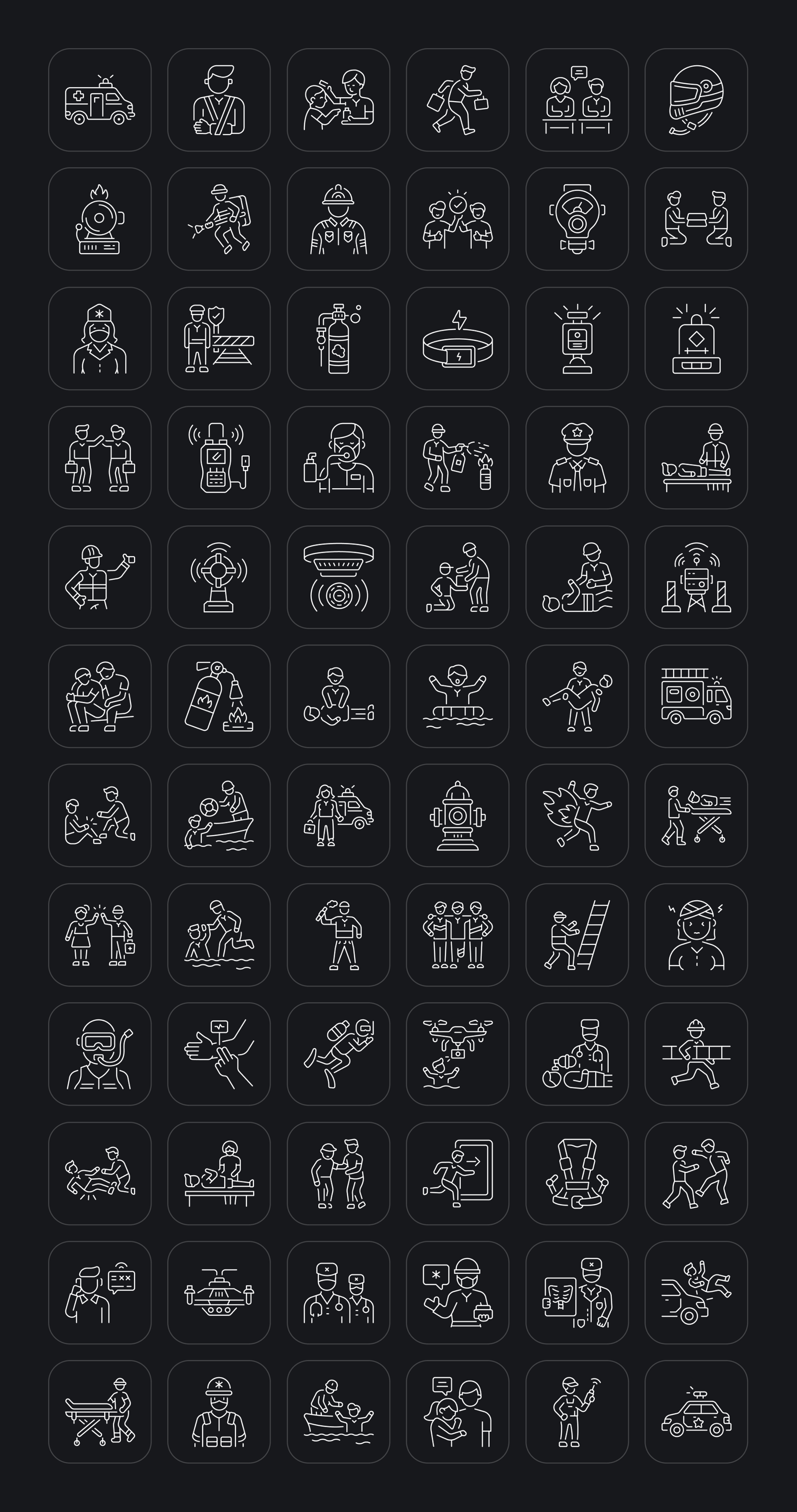 Help and Emergency Icons Set