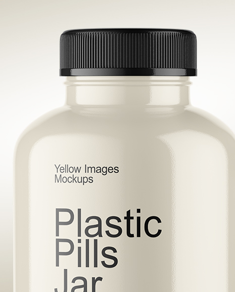 Plastic Pills Jar Mockup