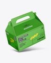 Paper Box w/ Handle Mockup