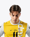 Young Man Wearing Full Soccer Kit Mockup