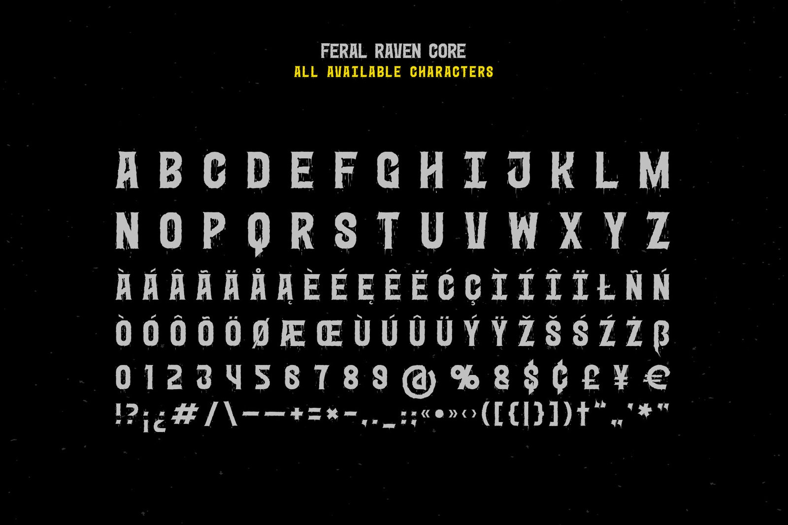 Feral Raven — Hardcore Font
