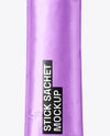 Matte Stick Sachet Mockup