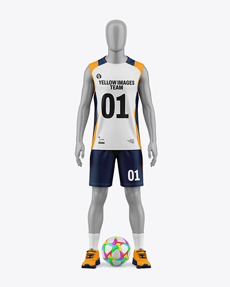 Training Sleeveless Kit Mockup - Front View