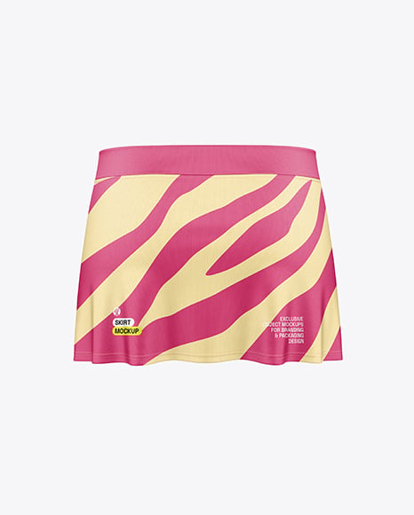 Women's Skirt Mockup - Back View