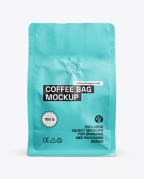 Matte Coffee Bag Mockup