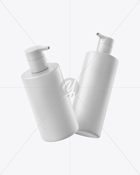 Two Cosmetic Bottles Mockup