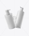 Two Cosmetic Bottles Mockup