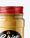 Plastic Jar with Ground Ginger Mockup