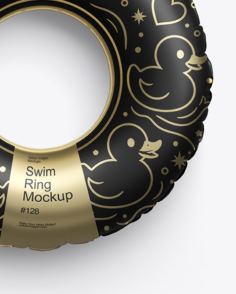 Matte Swim Ring Mockup - Top View
