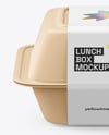 Lunch Box Mockup - Front View