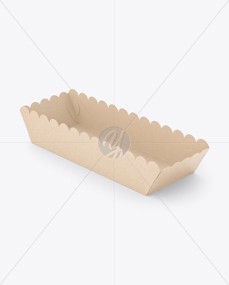 Kraft Paper Food Tray Mockup