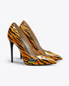 Pair of Glossy Stilettos Mockup