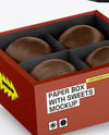 Carton Box with Chocolates Mockup