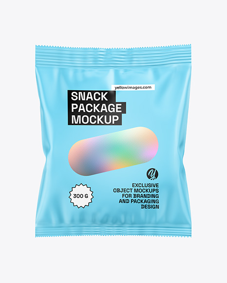 Matte Snack Package Mockup