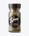 Glass Spice Jar with Thyme Mockup