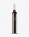 Antique Green Glass Red Wine Bottle Mockup